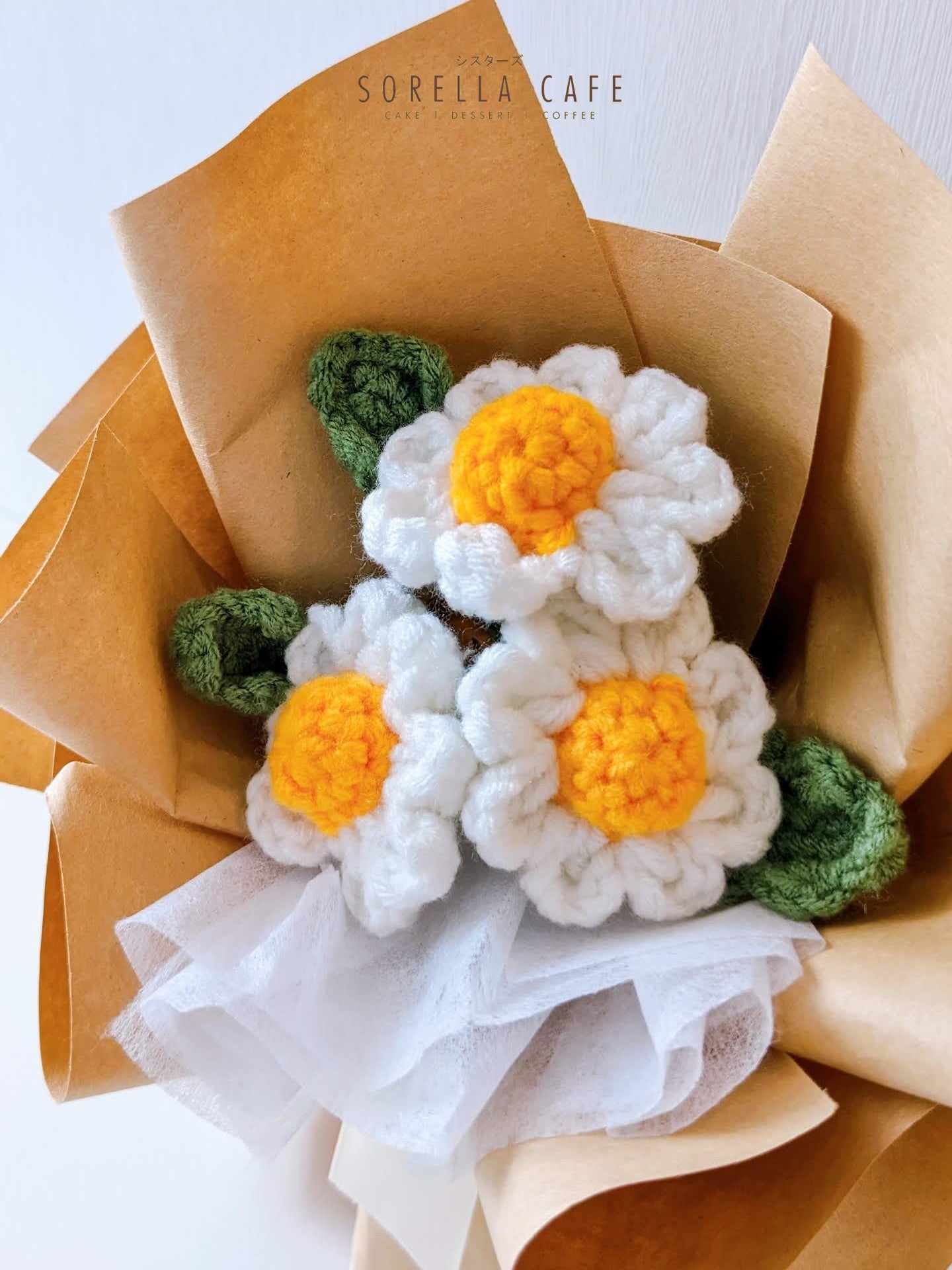 Crochet Knitting Daisy Bouquet