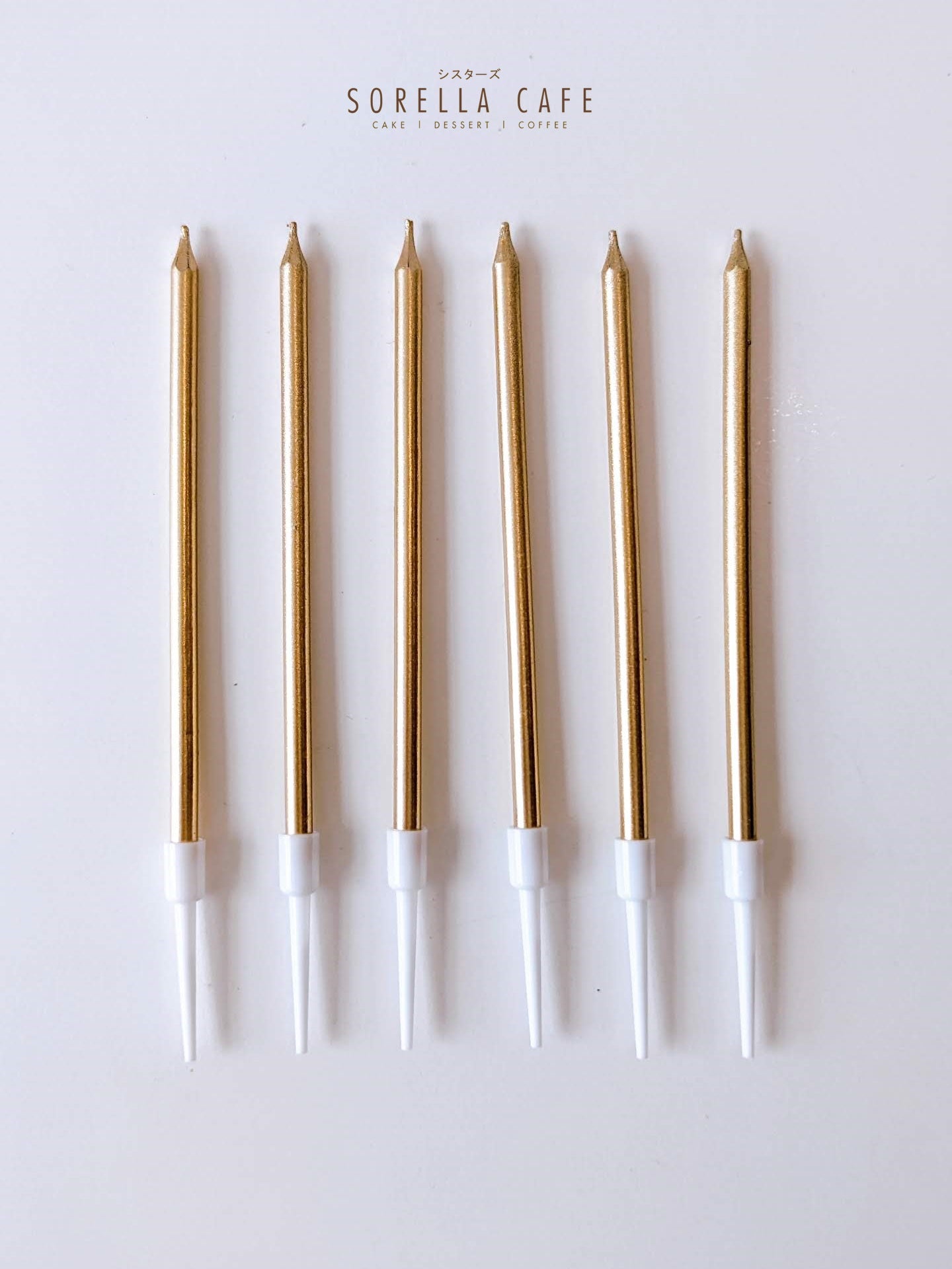 Gold Birthday Candle Set (6pcs)