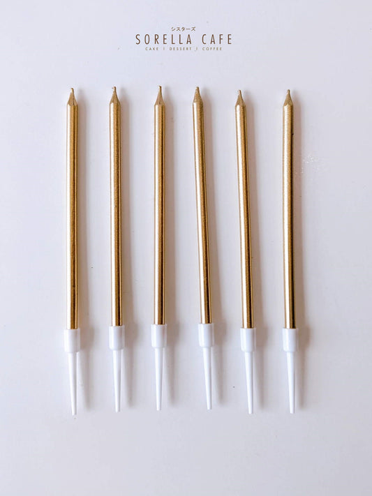 Gold Birthday Candle Set (6pcs)