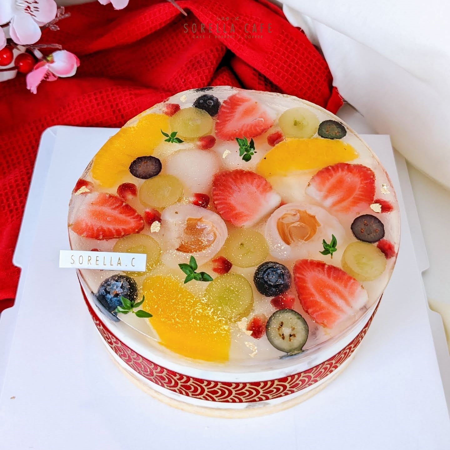 Crystal Gelee Fruit Cake