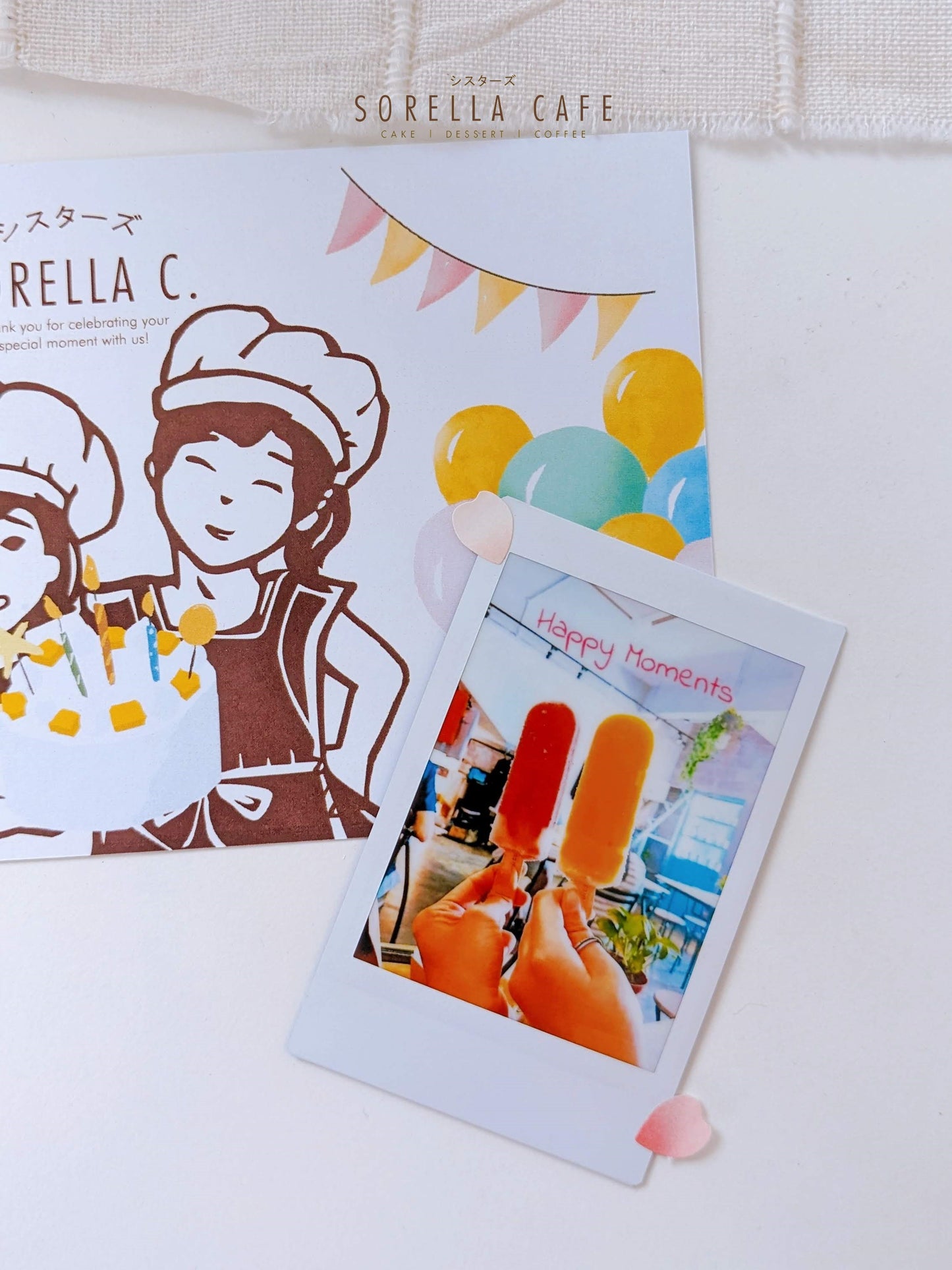 E-greeting Card with Polaroid Photo Print